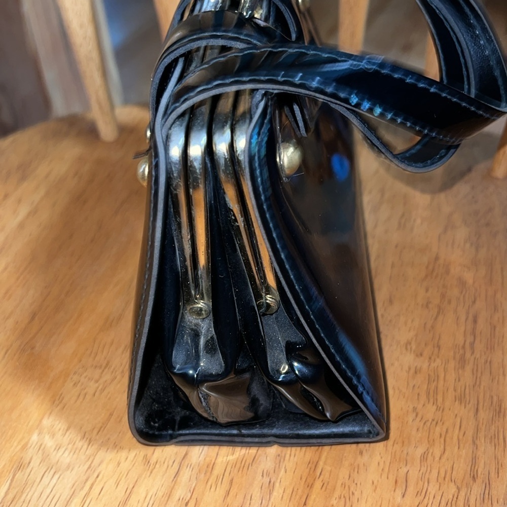 Vintage 70’s Elegant Black Mini Handbag - Picture 3 of 6
